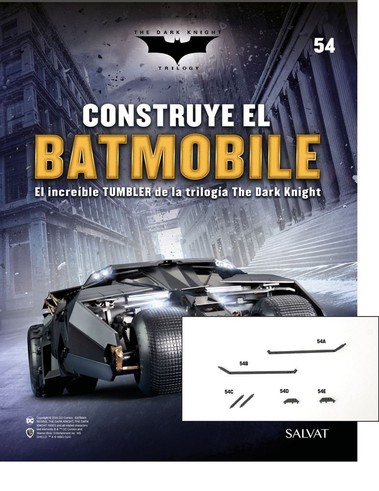 Fascículo Nº 54 + montantes, travesaños y conectores de tu Batmobile