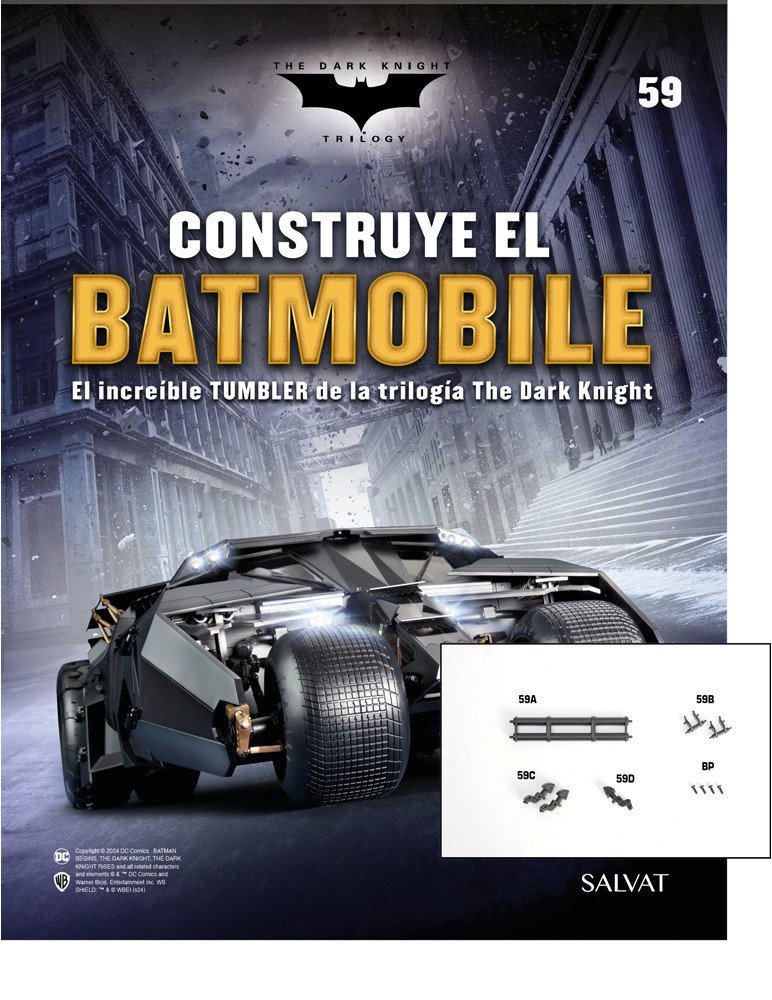 Fascículo Nº 59 + otros soportes para el techo de tu Batmobile