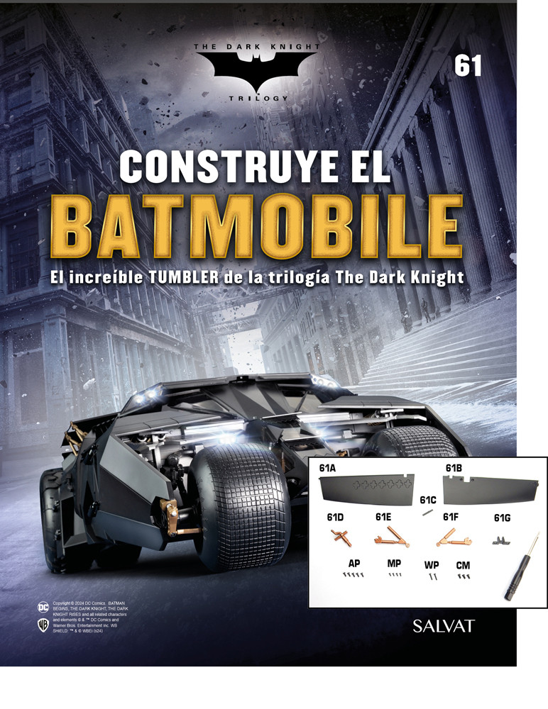 Fascículo Nº 61 + la primera aleta izquierda de tu Batmobile