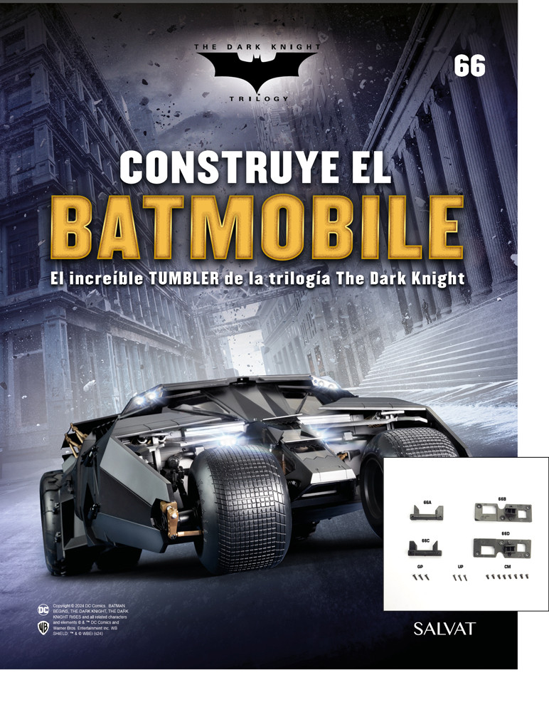 Fascículo Nº 66 + chasis de soporte y conectores de tu Batmobile