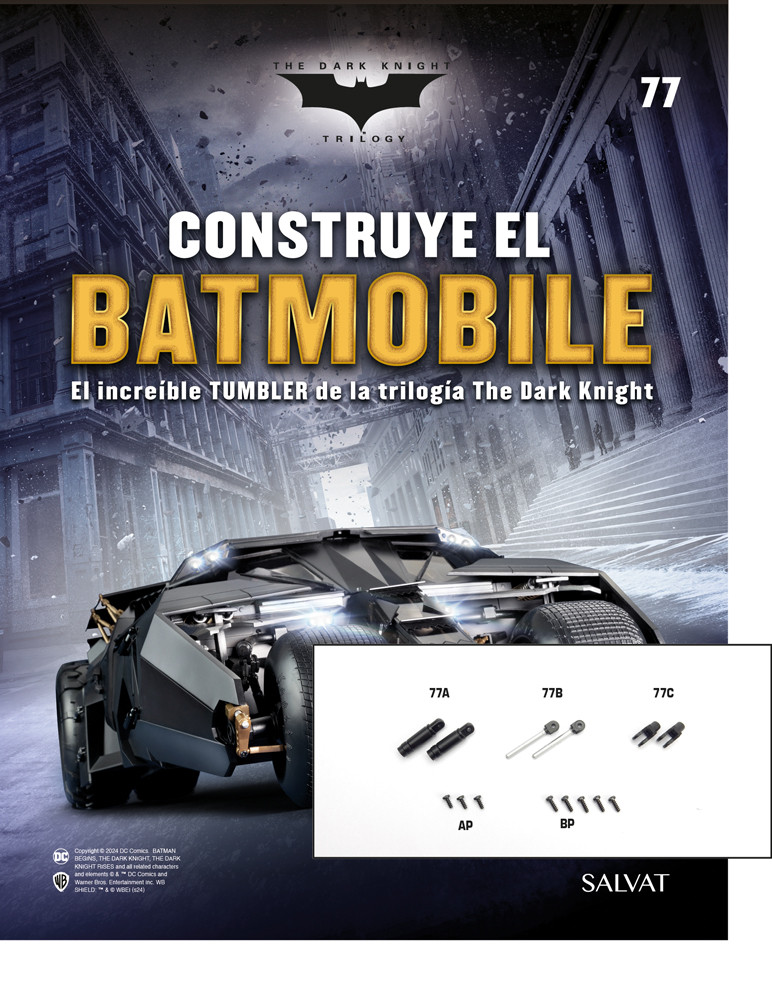 Fascículo Nº 77 + los actuadores de la aleta izquierda de tu Batmobile