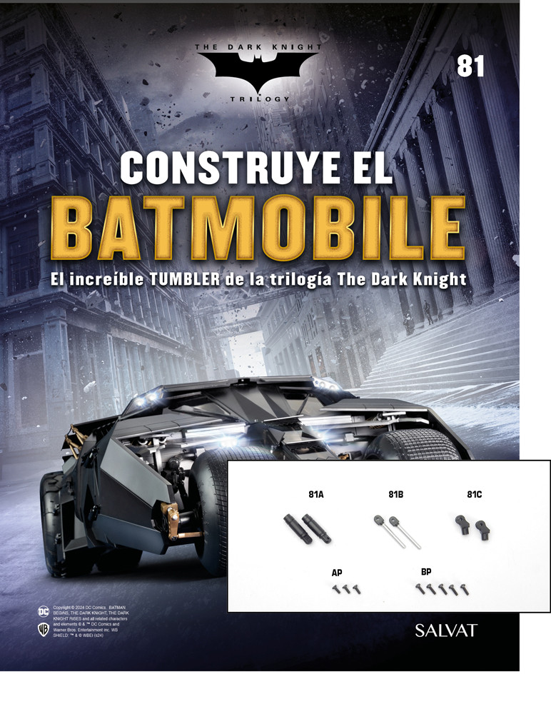 Fascículo Nº 81 + Los actuadores de la aleta derecha de tu Batmobile